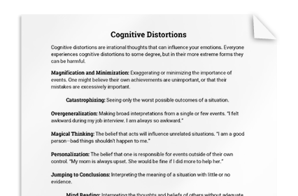 Cognitive Distortions