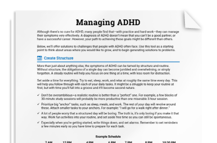 Managing ADHD