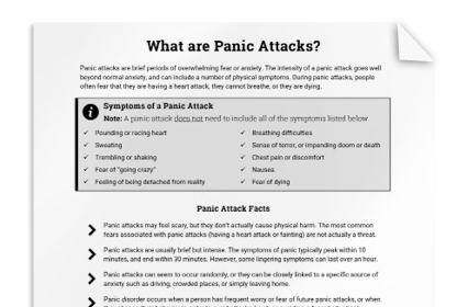 Panic Attack Info Sheet